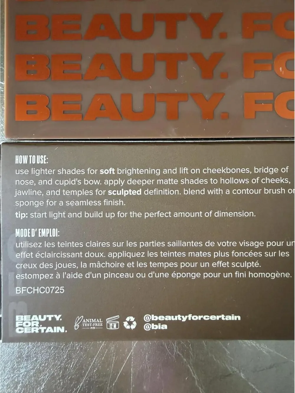 Beauty For Certain | Contour Palette | NIB | 1085